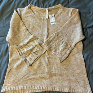 NY Collection sweater bell sleeve XL